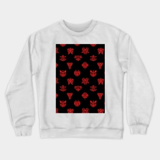 FFXIV Ascian Mask Glyph Pattern Final Fantasy XIV 14 Crewneck Sweatshirt